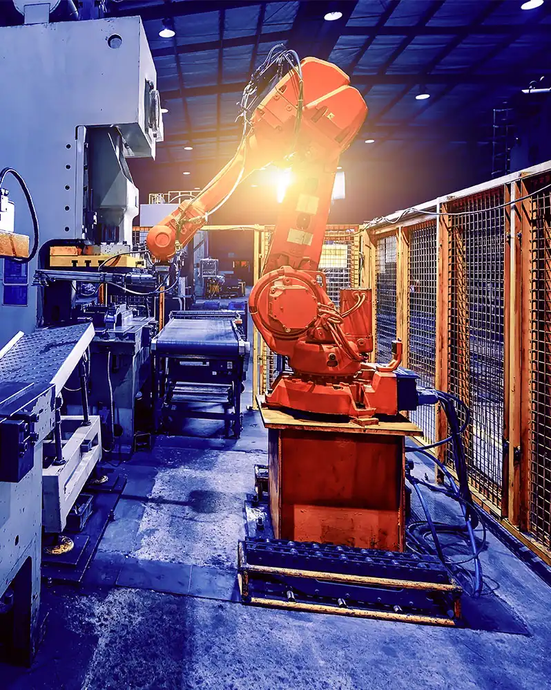 Industrirobot i arbete